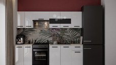 Bucatarie Daria Alb  240x60x200 cm