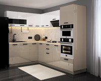 Bucatarie Daria colt V1 Alb Cappuccino - 1