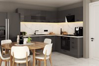 Bucatarie Daria colt V2 Antracit - 1
