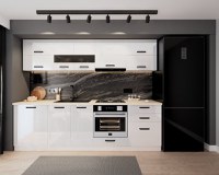 Bucatarie Daria MDF  V1 Alb  260x60x200 cm - 1