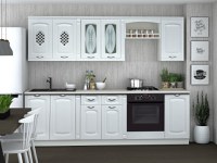 Bucatarie Katiusa MDF RO Alb 2.6 m - 1