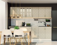 Bucatarie Mira Romb MDF 2.6 m - 1