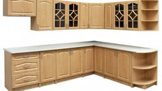 Bucatarie Olea pe colt MDF mesteacan 270x60x200 cm