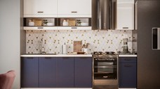 Bucatarie Tehno New MDF Ultramarin 2.0 m