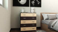 Comoda Alin 5 Sertare Wenge Mesteacan