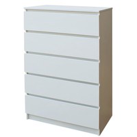 Comoda Aria 5 Sertare Alb  70x40x112 cm - 1