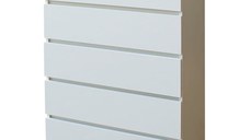 Comoda Aria 5 Sertare Alb  70x40x112 cm