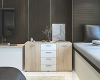 Comoda Lileia Ro Sonoma Alb 134x41x81 cm - 1