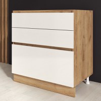 Corp inferior Chelsea 80 3S Stejar K003 Acril Alb - 1