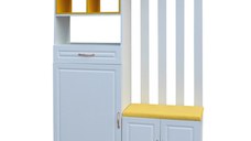 Cuier Elite Alb Galben 120x30x200 cm