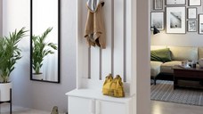 Cuier Yana Alb nimfa 80x37x200 cm