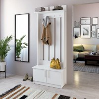 Cuier Yana Alb nimfa 80x37x200 cm - 1