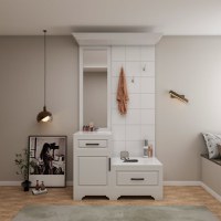 Cuier ZQD 109 Alb 113x43x205cm - 1