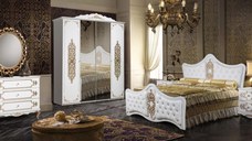 Dormitor Iskushenie Alb Auriu