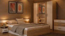 Dormitor Lesi RO Sonoma Alb