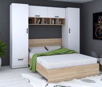 Dormitor Teo Alb Sonoma - 1