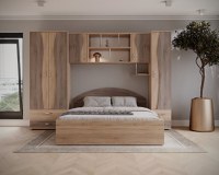 Dormitor Tineret cu D2 - Sonoma Trufe - 1