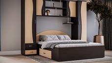 Dormitor Tineret Wenge Mesteacan 227x51 205x200 cm