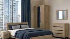 Dormitor Valencia Dulap 3 Usi Stejar k002