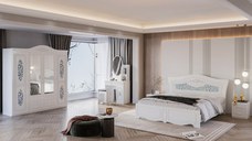 Dormitor ZQB 810 4 usi Alb