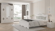 Dormitor ZQB 811 3 usi Alb