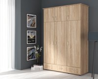 Dulap 3 Usi Soft Sonoma, 135x50x198 cm - 1