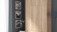 Dulap 3 Usi Soft Sonoma, 135x50x198 cm