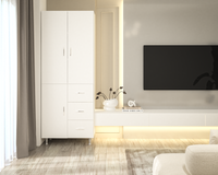 Dulap 3U 3S Alb 70x35x180 cm - 1