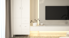 Dulap 3U 3S Alb 70x35x180 cm