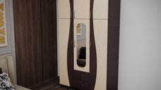 Dulap 3U S FS Wenge Mesteacan 120x50x198 cm