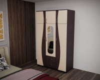 Dulap 3U S FS Wenge Mesteacan 120x50x198 cm - 1