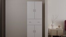 Dulap 4U 1S  Alb  70x35x180 cm