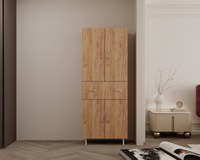 Dulap 4U 1S Stejar K003 70x35x180 cm - 1