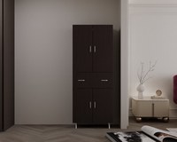 Dulap 4U 1S Wenge 70x35x180 cm - 1