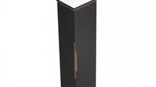 Dulap baie Hermes, 39x141x31cm, Negru