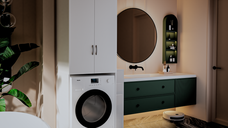 Dulap MS 2U, 65x60x199 cm, Alb