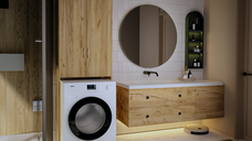 Dulap MS 2U Polite, 65x35x199cm, Stejar K003