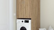 Dulap MS 2U Polite, 65x60x199 cm, Stejar K003