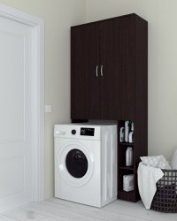 Dulap MS 2U Polite, 85x35X199 cm, Wenge - 1