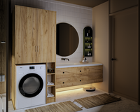 Dulap MS 2U Polite, 85x60X199 cm, Stejar K003 - 1