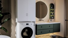 Dulap MS, 85x35x199 cm, Alb