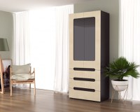 Dulap Stil21 Wenge Mesteacan 80x46x195 cm - 1