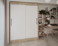 Dulap UC MP1 Stejar K002 Alb 150x60x200 cm - 1