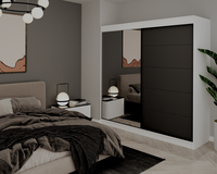 Dulap UC MP3  Alb Antracit 200x60x200 cm - 1