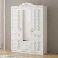 Dulap ZQE 012 MDF 3U 2S Alb 150x211x52 - 1