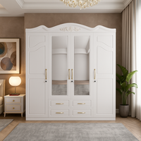 Dulap ZQW 034 MDF 4U 4S 20 Alb 200x50x200 cm - 1