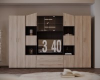 Living Fabiana Sonoma Wenge 300X44X201 cm - 1