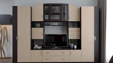 Living Macarena 290x51x196cm, wenge mesteacan