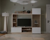 Living Trento Sonoma Alb 204x35x177 cm - 1