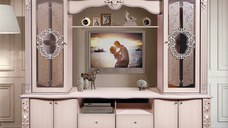 Living Versailles MDF Stejar Alb  240X50X195 cm
